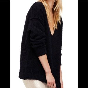 Free People Lofty V-Neck Sweater